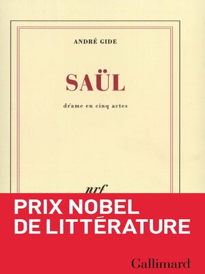 cover image of Saül. Drame en cinq actes